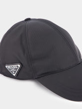 Prada Enameled Triangle Cap