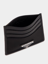 Prada Black Re-Nylon and Saffiano Leather Card Holder