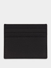 Prada Black Leather Card Holder with Triangle Logo