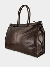 Prada Dark Brown Bonnie Leather Tote Bag