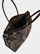 Prada Dark Brown Bonnie Leather Tote Bag
