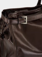 Prada Dark Brown Bonnie Leather Tote Bag