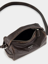 Prada Dark Brown Nappa Leather Shoulder Bag