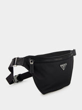 Prada Black Re-Nylon and Saffiano Leather Belt Bag