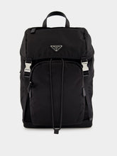 Prada Black Re-Nylon and Saffiano Leather Backpack