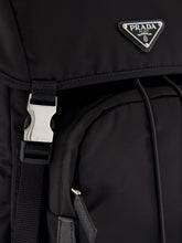 Prada Black Re-Nylon and Saffiano Leather Backpack