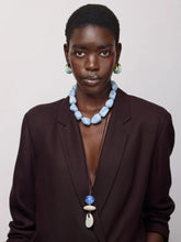 Lizzie Fortunato Seafoam Green Organic Resin Hoop Earrings