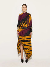 Pucci Bordeaux and Gold Drago Print Silk Mini Dress