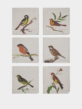 Linoroom Set of 6 Small Birds Napkins
