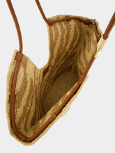 Zimmermann Tan Zebra Goldentime Raffia Tote