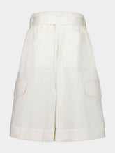 Zimmermann Ivory Illuminate Cotton Bermuda Shorts