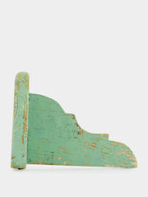 All Origine Rustic Wooden Light Green Shelf