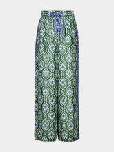 Zimmermann Green Wylie silk relaxed fit pants