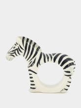 Quail Ceramics Zebra Napkin Ring Holder