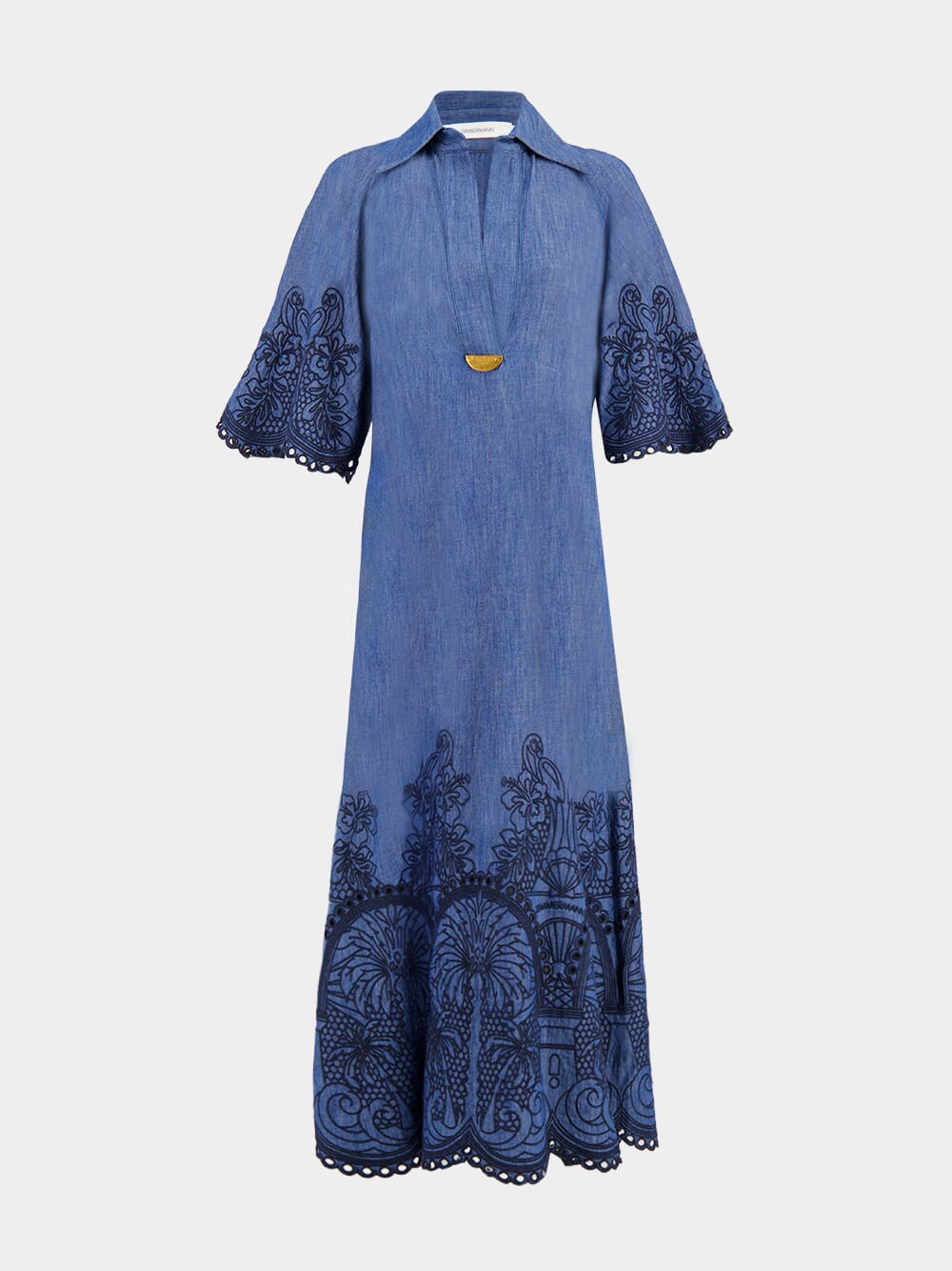dusty blue floral bridesmaid dresses Zapaka Women Bridesmaid Dress Blue Floral Print Spaghetti Straps Wedding Party Dress, Blue / US16