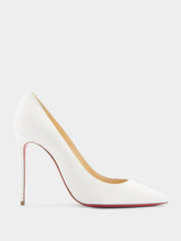 Christian Louboutin Kate 100mm White Nappa Leather Pumps
