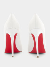 Christian Louboutin Kate 100mm White Nappa Leather Pumps
