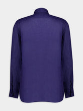 120% Lino Blue Linen Shirt