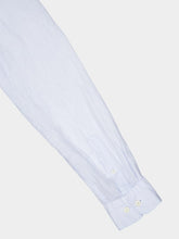 120% Lino Regular Fit Light Blue Linen Shirt