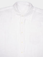 120% Lino Regular Fit White Linen Shirt