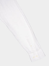 120% Lino Regular Fit White Linen Shirt