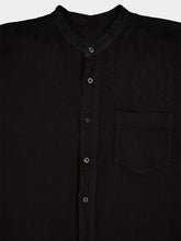 120% Lino Classic Black Linen Shirt