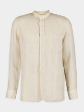 120% Lino Classic Beige Linen Shirt