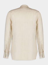 120% Lino Classic Beige Linen Shirt