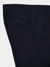 120% Lino Navy Linen Trousers
