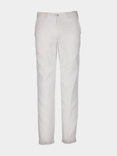 120% Lino White Linen Trousers