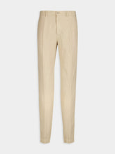 120% Lino Neutral Linen Tailored Pants