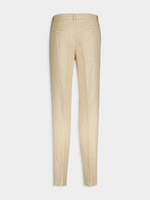 120% Lino Neutral Linen Tailored Pants