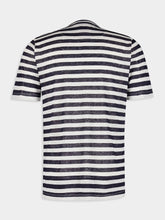 120% Lino Nautical Stripe Linen T-Shirt