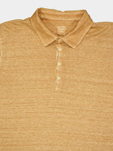 120% Lino Ochre Linen Polo Shirt