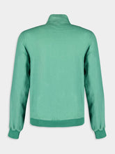 120% Lino Mint Linen Bomber Jacket