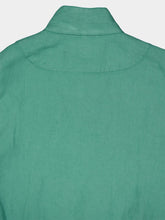 120% Lino Mint Linen Bomber Jacket