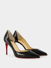 Christian Louboutin Black Iriza 85 Patent Leather Pumps