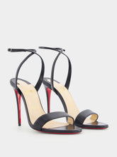 Christian Louboutin Loubigirl 100mm Black Nappa Leather Sandals