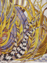 Ferragamo Ivory Rooster Print Cashmere-Silk Shawl