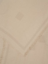 Ferragamo Stone Gancini Jacquard Wool Silk Scarf