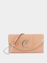 Christian Louboutin Loubi54 Beige leather clutch