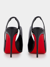 Christian Louboutin Black Hot Chick Sling 100 mm Leather Pumps