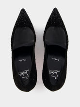 Christian Louboutin Degrakate Crystal Suede 85mm Pumps