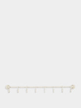 Madam Stoltz Cream Iron Coat Rack with 8 Hooks