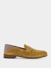 Manolo Blahnik Brown Suede Penny Loafers