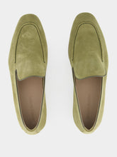 Manolo Blahnik Truro Khaki Suede Loafers