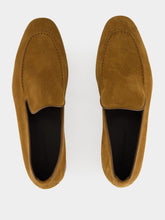 Manolo Blahnik Truro Brown Suede Apron Loafers