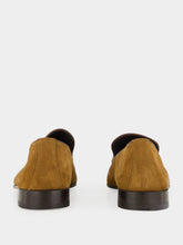 Manolo Blahnik Truro Brown Suede Apron Loafers