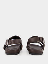 Manolo Blahnik Brown Golby Suede Sandals