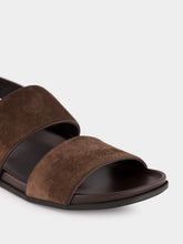 Manolo Blahnik Brown Golby Suede Sandals